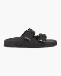 RED Valentino Buckled shell sandals - Black Black