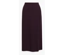 Mira merino wool midi skirt - Purple