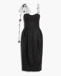 Rosie Assoulin Tinsel midi dress - Black Black