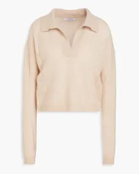 NAADAM Pointelle-knit cashmere polo sweater - Neutral Neutral