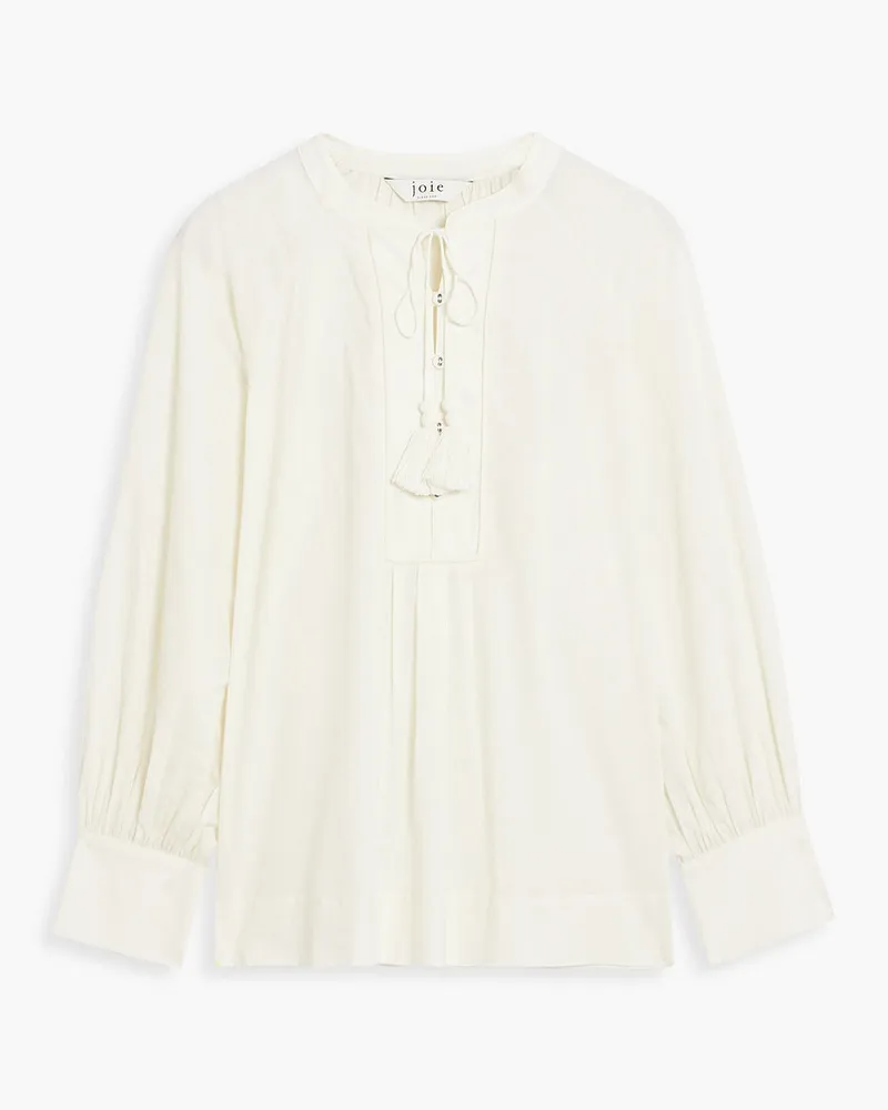 Joie Dracha gathered cotton blouse - White White