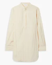 DEVEAUX Crinkled crepe tunic - White White