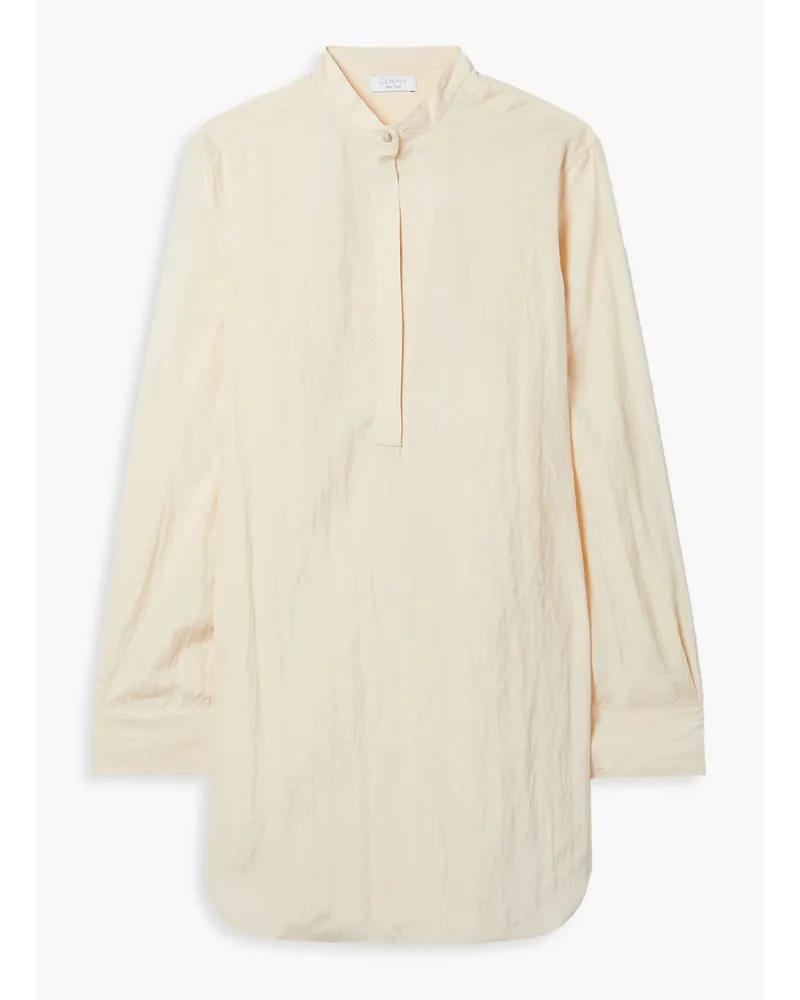 DEVEAUX Crinkled crepe tunic - White White