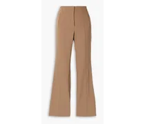 Azariah stretch-crepe flared pants - Brown