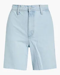 Nobody Denim Tyler frayed denim shorts - Blue Blue