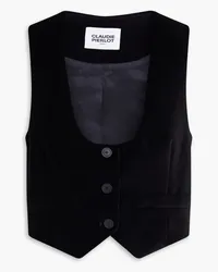 Claudie Pierlot Velvet vest - Black Black