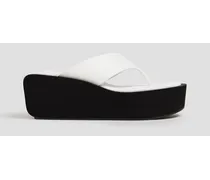 Le Ocean leather sandals - White
