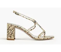 Clippy embellished ayers sandals - Animal print