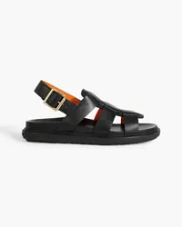 Marni Fussbett leather slingback sandals - Black Black