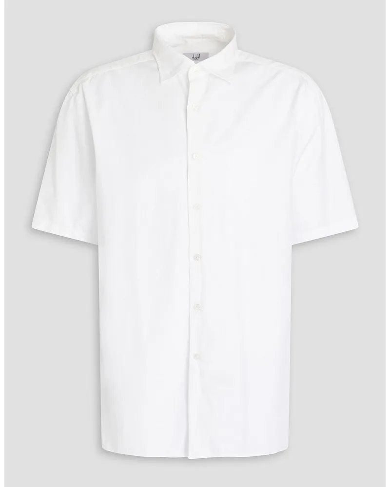 Dunhill Cotton-poplin shirt - White White