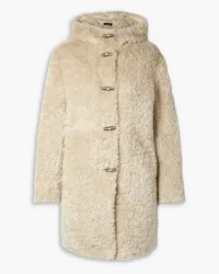 Rag & Bone Iggy wool-blend faux fur hooded coat - Neutral Neutral