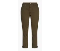 Le Garcon cropped low-rise straight-leg pants - Green