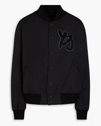 Y-3 Appliquéd shell bomber jacket - Black Black