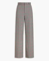 RED Valentino Prince of Wales checked tweed wide-leg pants - Black Black