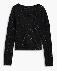 ATM Sequin-embellished knitted sweater - Black Black