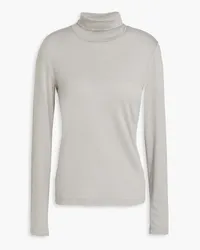 James Perse TENCEL™-blend jersey turtleneck top - Gray Gray