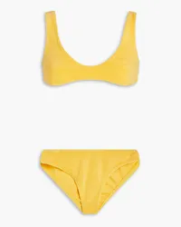 Zimmermann Cotton-blend terry bikini - Yellow Yellow