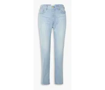 Labradorite high-rise slim-leg jeans - Blue