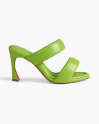 Alexandre Birman Lilla 85 padded leather mules - Green Green