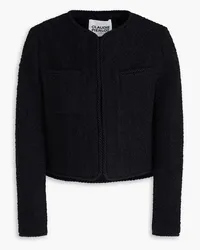 Claudie Pierlot Cropped bouclé-tweed jacket - Black Black