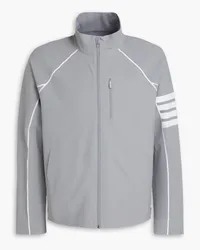 Thom Browne Striped stretch track jacket - Gray Gray