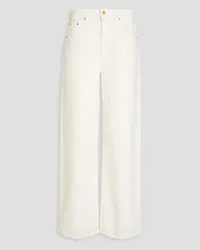 Mother Fun Dip Puddle high-rise wide-leg jeans - White White