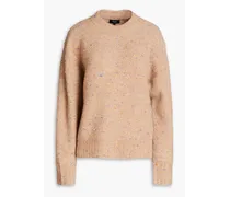 Donegal bouclé-knit merino wool-blend sweater - Neutral