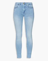 Frame Denim Le One faded mid-rise skinny jeans - Blue Blue