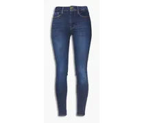 Le One faded mid-rise skinny jeans - Blue