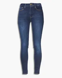 Frame Denim Le One faded mid-rise skinny jeans - Blue Blue