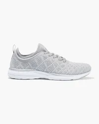 ATHLETIC PROPULSION LABS TechLoom Phantom neoprene and metallic stretch-knit sneakers - Metallic Metallic