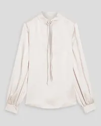 Iris & Ink Selena satin blouse - White White