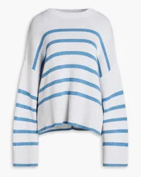 Autumn Cashmere Striped cotton sweater - Gray Gray