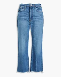 Frame Denim Le Jane Crop high-rise straight-leg jeans - Blue Blue