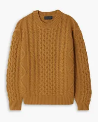 Nili Lotan Georgie cable-knit cashmere sweater - Brown Brown