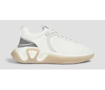 B-Runner mesh and leather sneakers - White