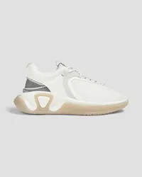 Balmain B-Runner mesh and leather sneakers - White White