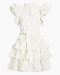 Ulla Johnson Lulua ruffled cotton-poplin mini dress - White White