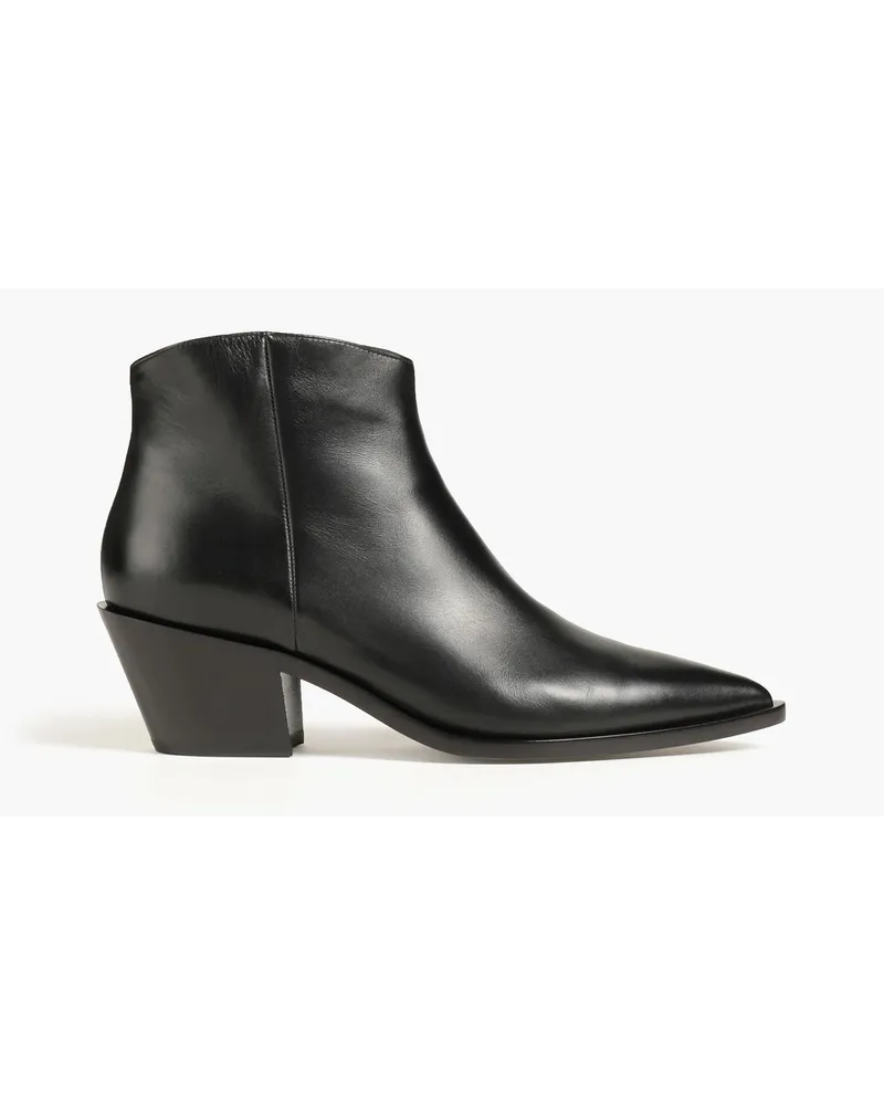 Gianvito Rossi Frankie leather cowboy boots - Black Black