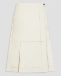 3.1 phillip lim Ripstop-paneled cotton-canvas midi skirt - White White