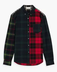 Alex Mill Mill patchwork checked cotton-flannel shirt - Red Red