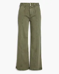 Paige Brooklin high-rise wide-leg jeans - Green Green