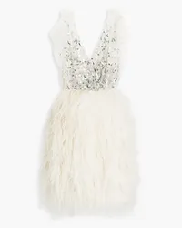 Jenny Packham Clara embellished tulle dress - White White