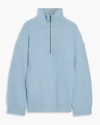 Equipment Bowee ribbed wool-blend sweater - Blue Blue