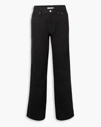 GAUCHERE Zip-detailed high-rise straight-leg jeans - Black Black