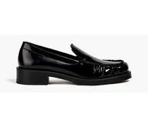 Grayson patent-leather loafers - Black
