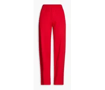 Stretch-ponte tapered pants - Red