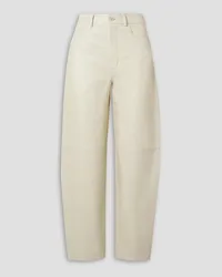 WANDLER Chamomile tapered leather pants - White White