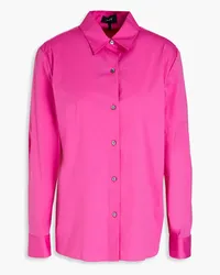 Theory Cotton-blend poplin shirt - Pink Pink