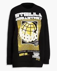 Stella McCartney Rave printed cotton-fleece sweatshirt - Black Black